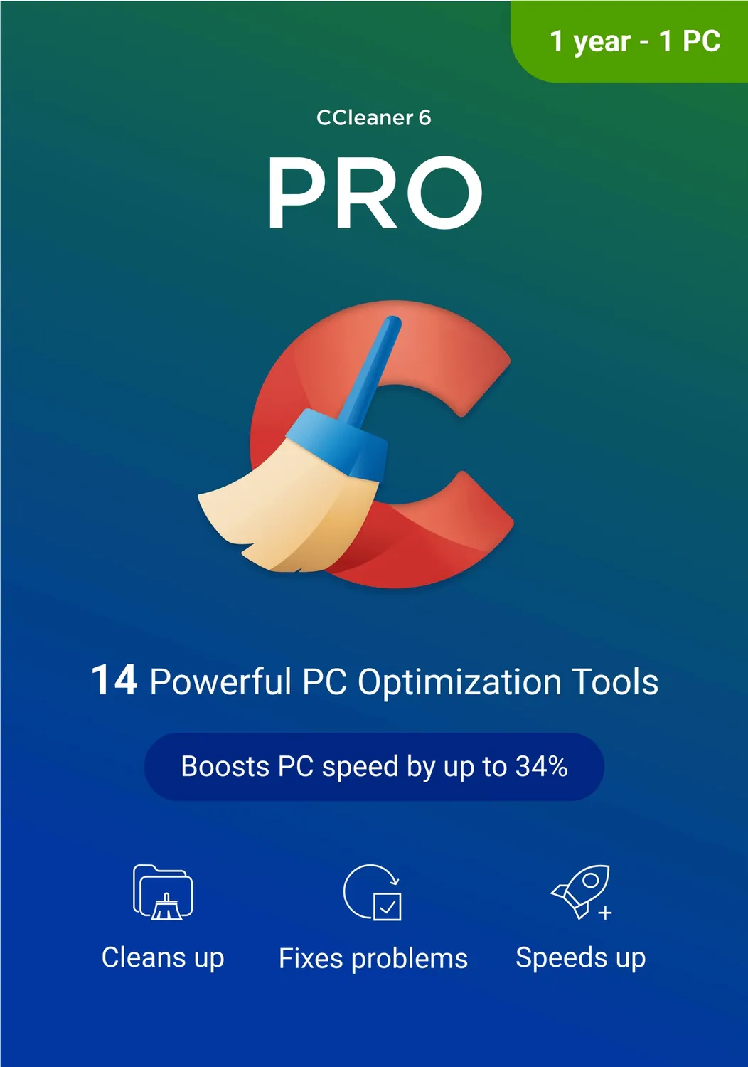 Piriform CCleaner Professional 1PC / 1Rok PRO - ERLI.pl