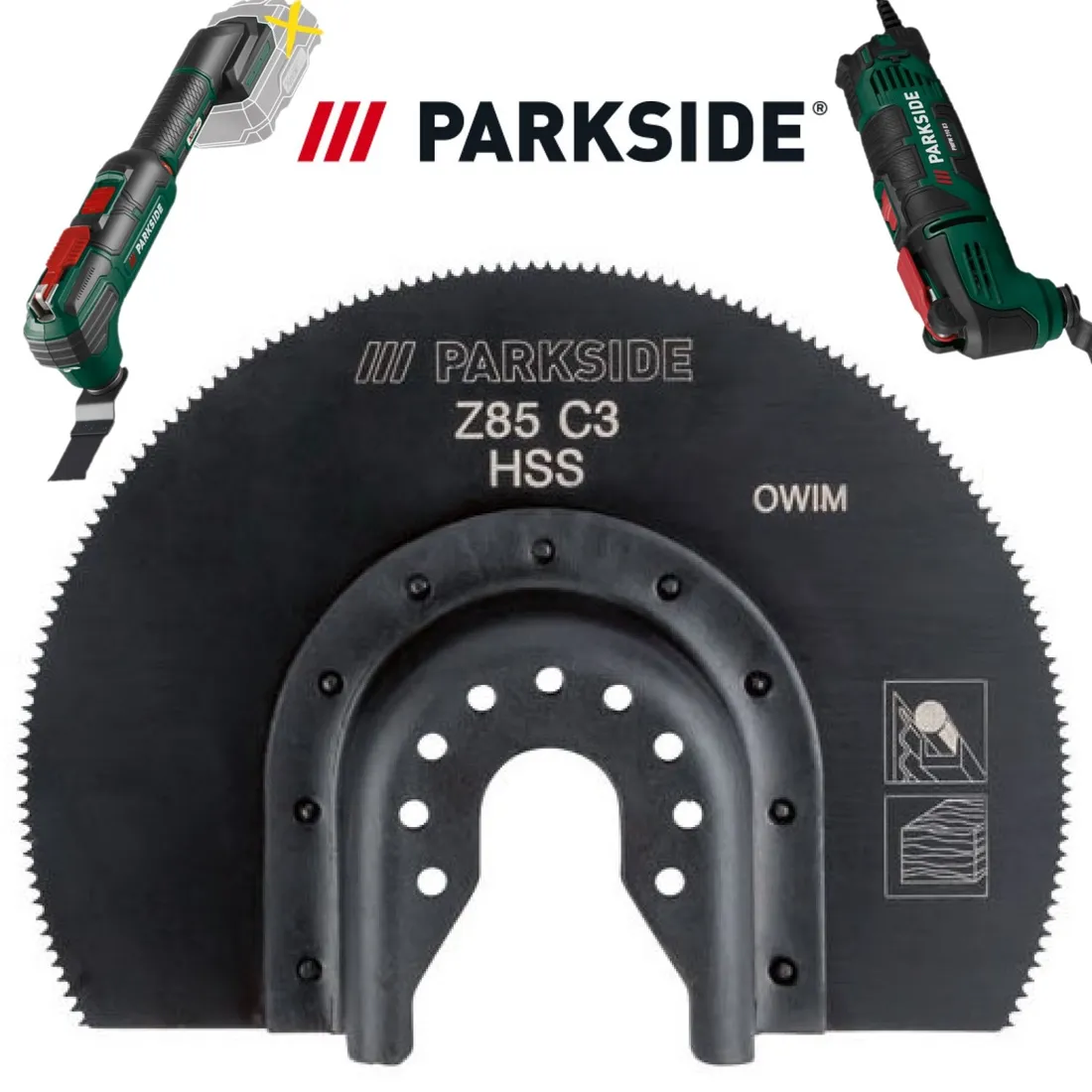 PARKSIDE Multitool Akcesoria: Brzeszczot Segmentowy HSS