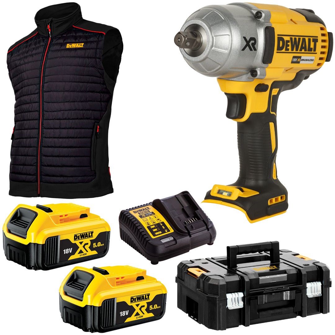 Klucz udarowy DeWALT DCF899P2 + bezrękawnik – 125935975 - ERLI.pl