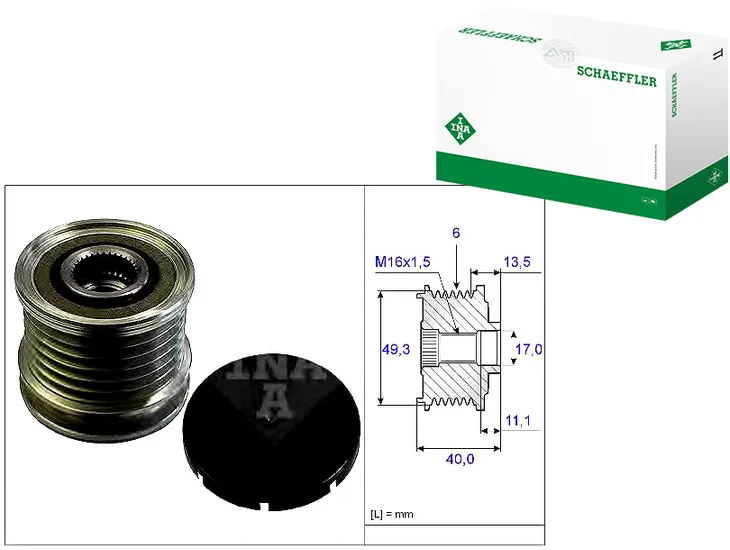 kolo-pasowe-alternatora-mini-ina