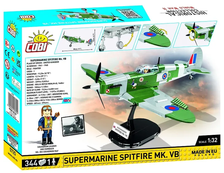 cobi-5725-samolot-supermarine-spitfire-mk-vb-stan-nowy