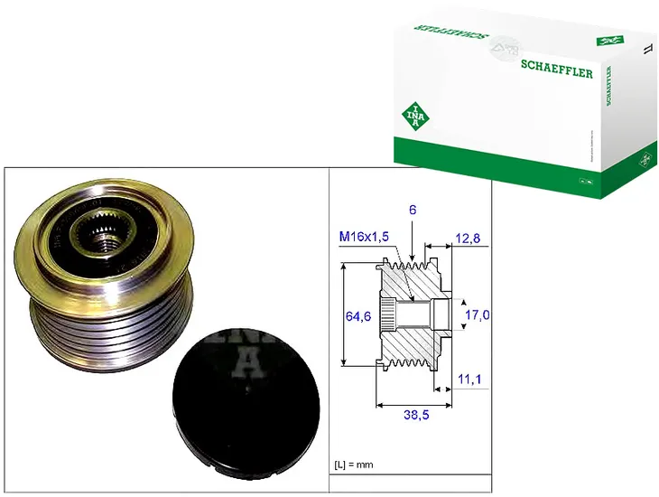 kolo-pasowe-alternatora-vw-ina