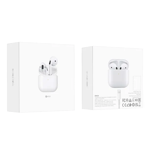 borofone-sluchawki-bluetooth-tws-bw34-biale-waga-z-opakowaniem-0-3-kg-stan-nowy