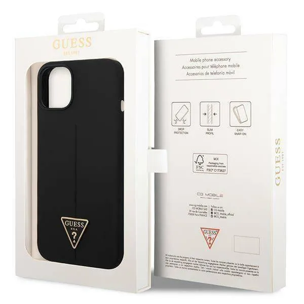 etui-iphone-14-guess-hardcase-silicone-triangle-czarne-stan-nowy-waga-z-opakowaniem-0-3-kg