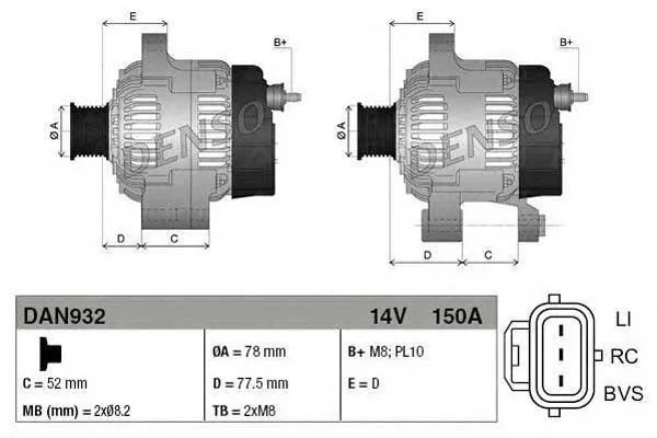 alternator-14v-150a-ford-c-max-focus-c-max-focus-stan-nowy