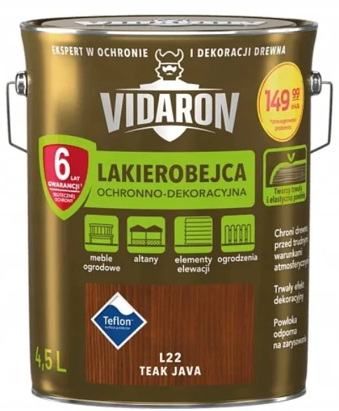vidaron-lakierobejca-do-drewna-l22-teak-java-4-5l-stan-nowy