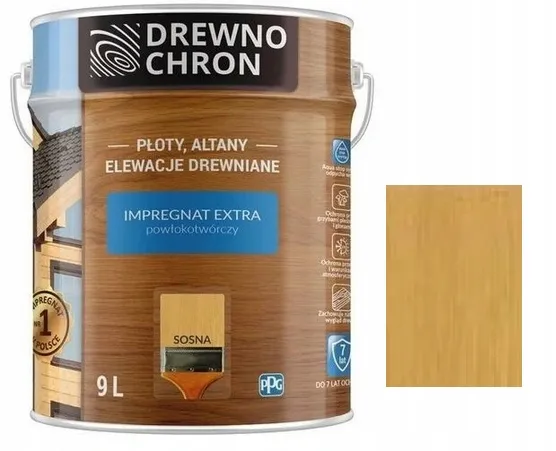 drewnochron-impregnat-extra-sosna-9l-stan-nowy