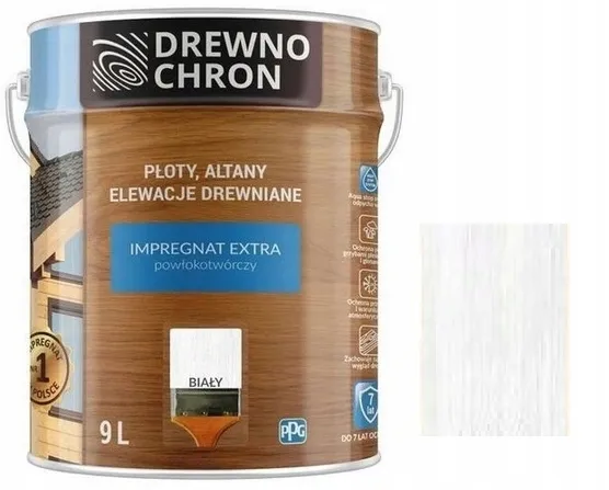drewnochron-impregnat-extra-bialy-9l-stan-nowy