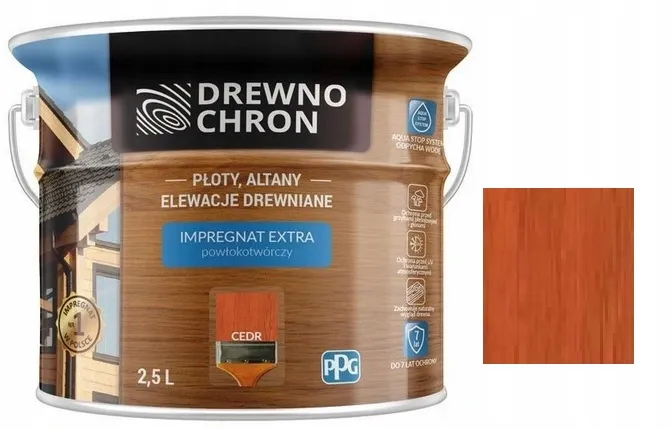 drewnochron-impregnat-extra-cedr-25l-stan-nowy