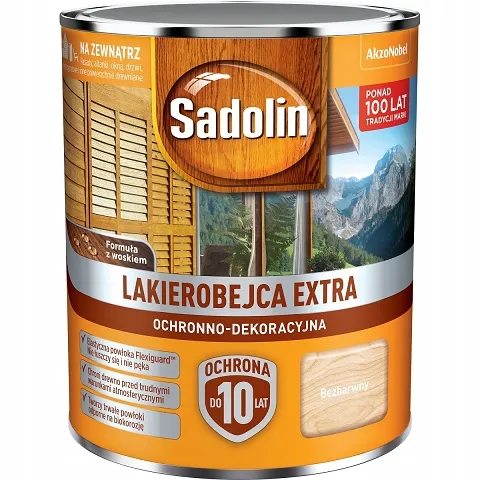 sadolin-extra-lakierobejca-bezbarwny-5l-stan-nowy