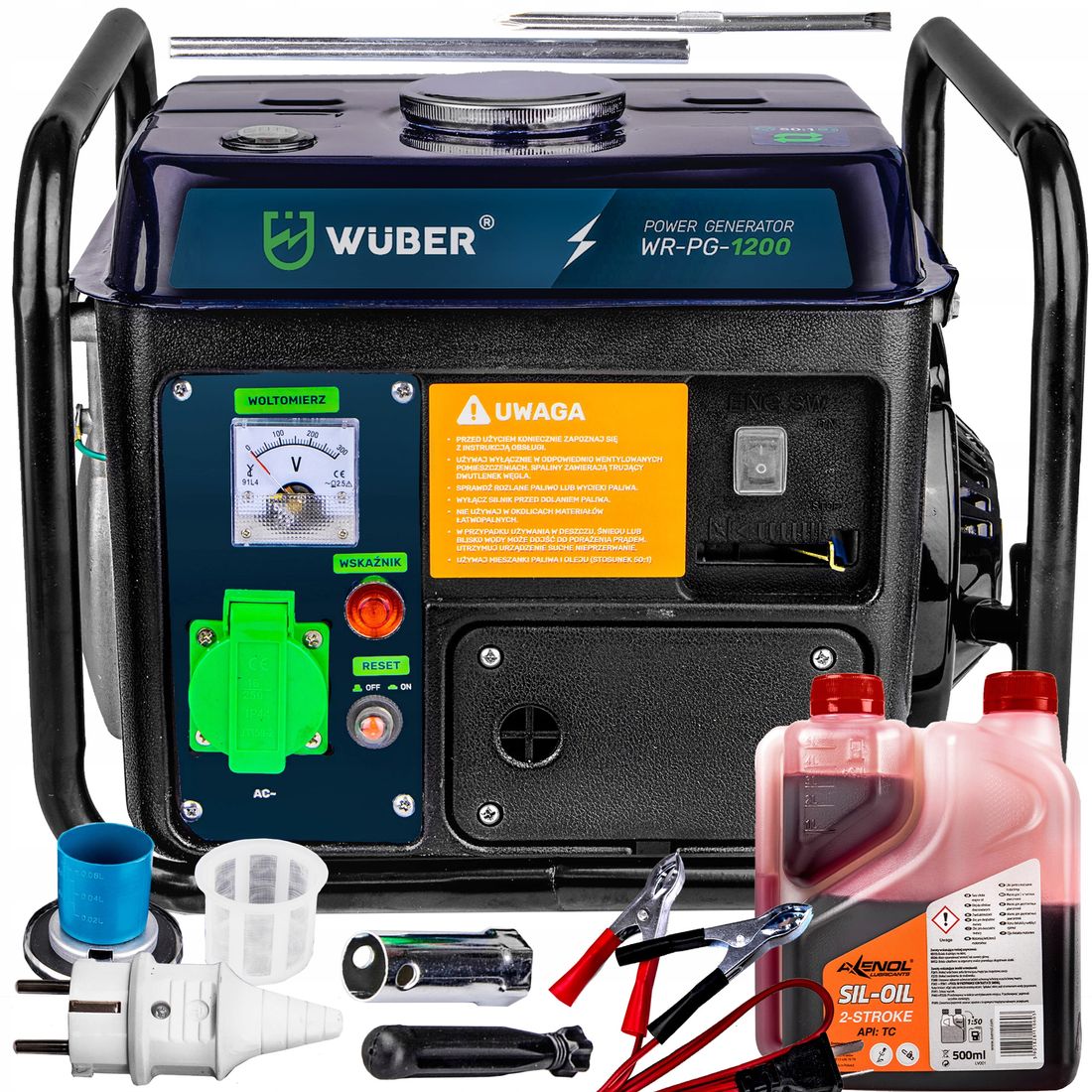 AGREGAT PRĄDOTWÓRCZY 1200 W 2-SUW GENERATOR PRĄDU - ERLI.pl