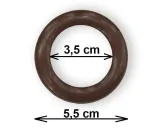 przelotka-do-firan-i-zaslon-dekor-kolo-w-kolorze-brazowym-srednica-55-cm-stan-nowy