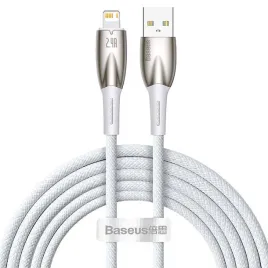 kabel-usb-do-lightning-baseus-glimmer-2-4a-2m-bialy