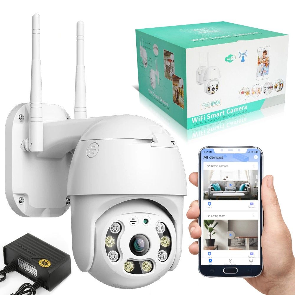 ZEWNĘTRZNA KAMERA 360 OBROTOWA IP WIFI ZOOM 4X FULL HD