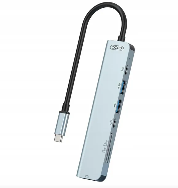 xo-adapter-hub-7w1-usb-c-pd-sd-microcd-macbook-stan-nowy