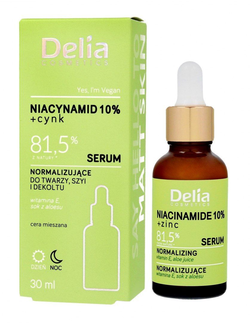 Delia Cosmetics Serum Do Twarzy Szyi I Dekoltu Niacynamid 10cynk 815 Z Erlipl 6321