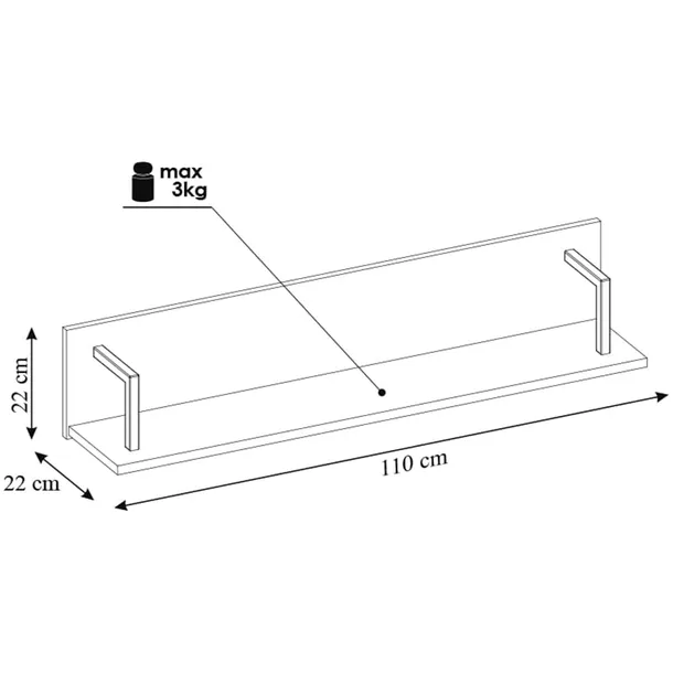biala-polka-wiszaca-scienna-110-cm-loft-material-plyta-laminowana