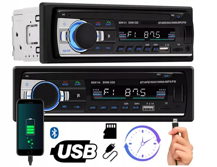radio-samochodowe-1din-bluetooth-mikrofon-usb-sd-stan-nowy-marka-inna