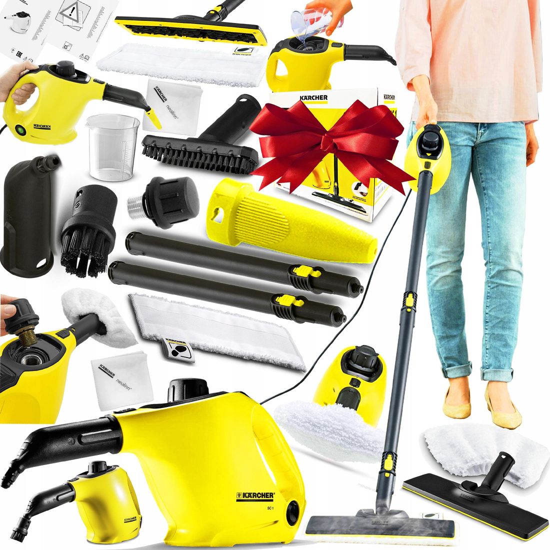 KARCHER SC 1 PAROWNICA MOP PAROWY MYJKA DO PODŁOGI ERLI pl