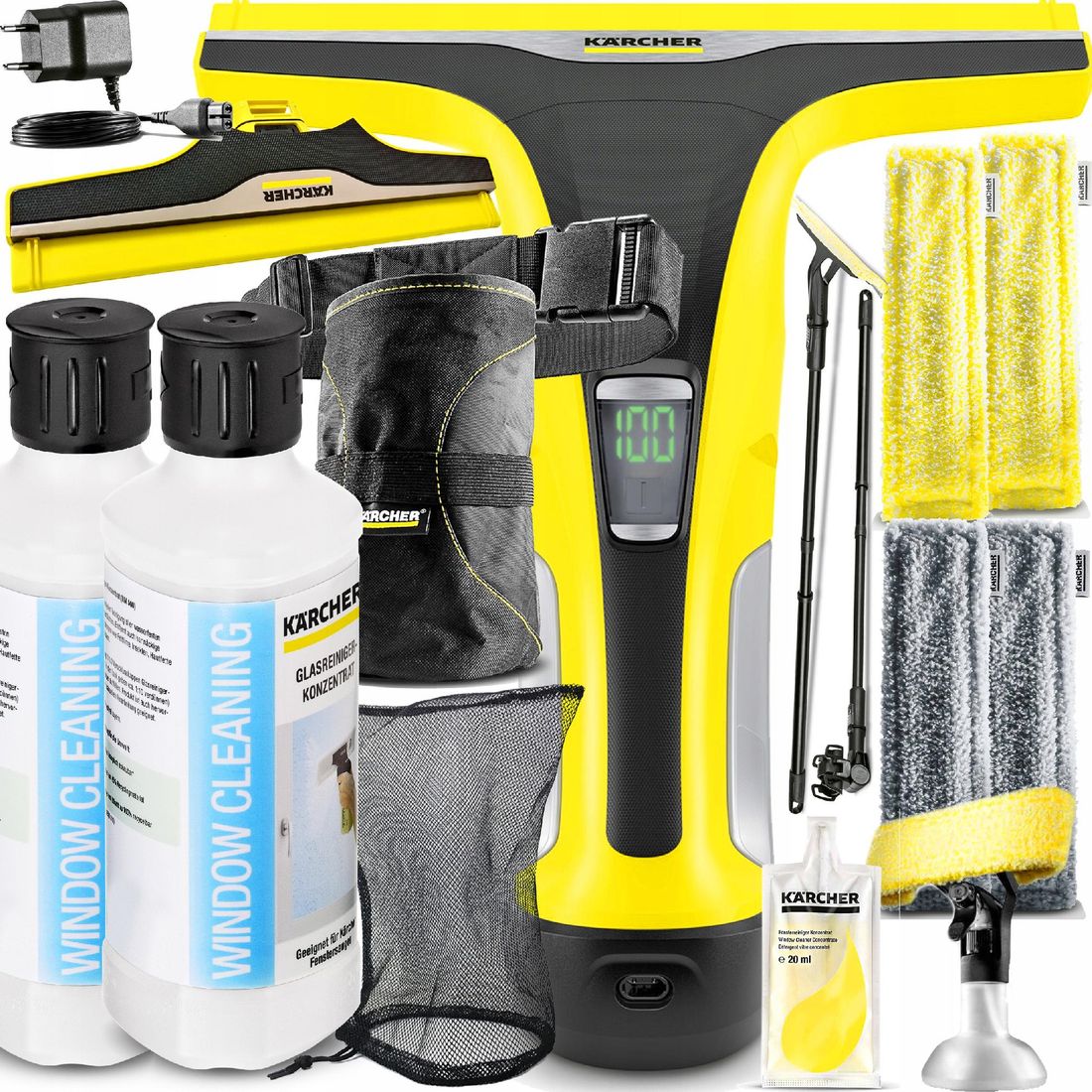 KARCHER WV6 PLUS MYJKA DO OKIEN SZYB ZESTAW GIGANT - ERLI.pl