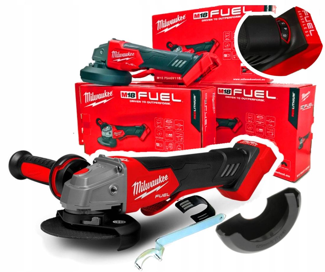 Milwaukee M18 Szlifierka kątowa 125mm Regulacja - ERLI.pl
