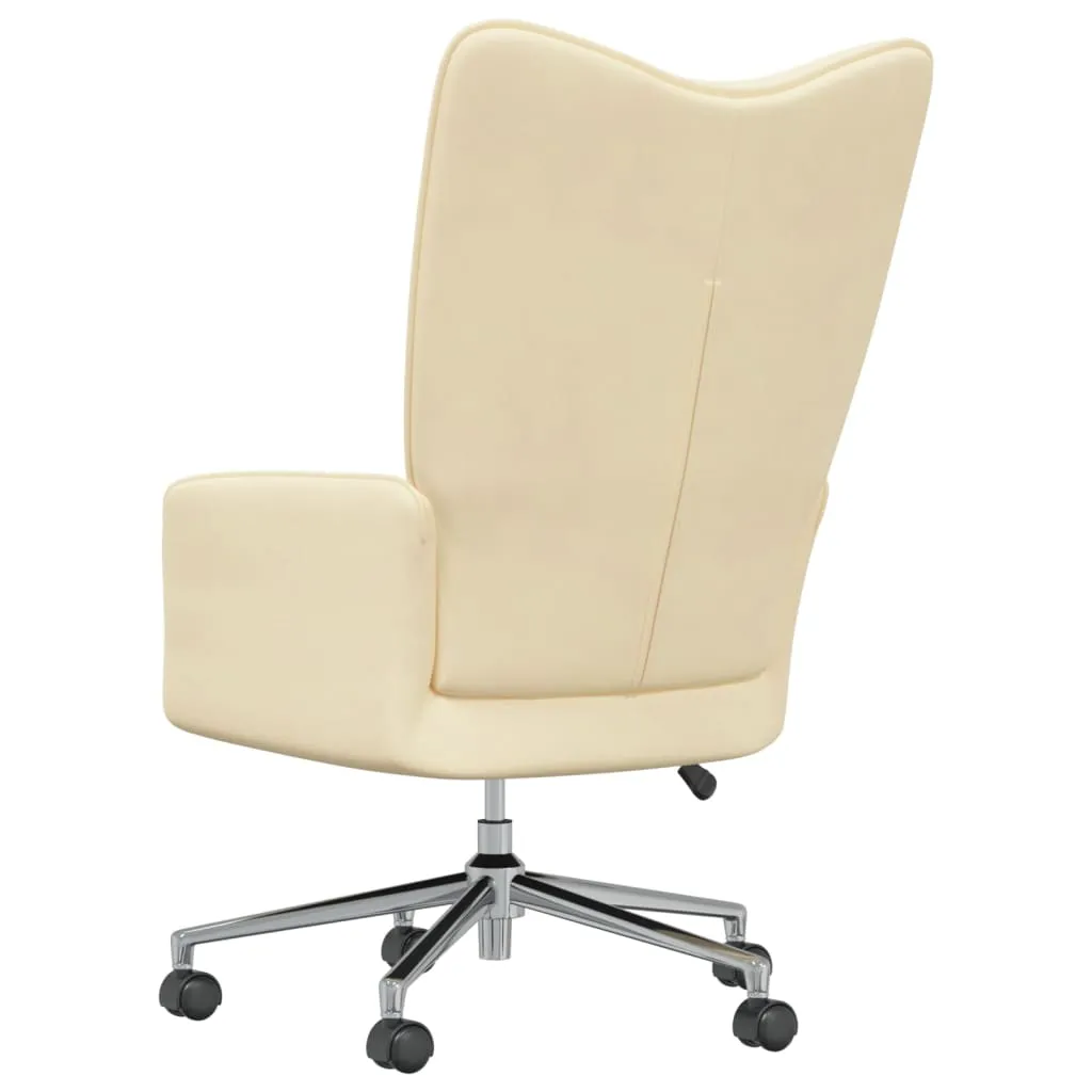 fotel-kremowy-obity-aksamitem