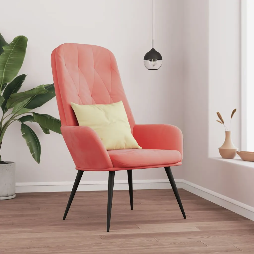 fotel-rozowy-obity-aksamitem