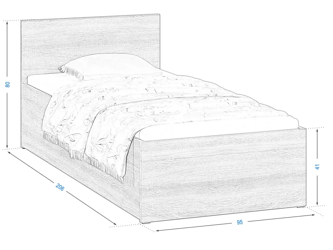 lozko-dm1-90x200-biale