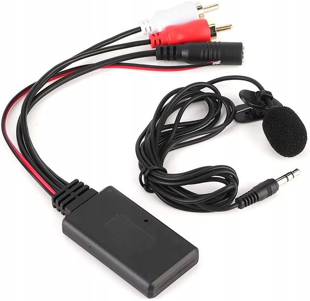 ﻿ADAPTER BLUETOOTH DO RADIA AUX MODUŁ RCA MIKROFON BLUETOOTH 5.0