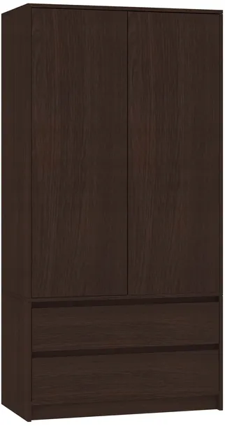 szafa-garderobiana-b-9-o-szerokosci-90cm-z-2-drzwiami-i-2-szufladami-w-kolorze-wenge-kolekcja-modern