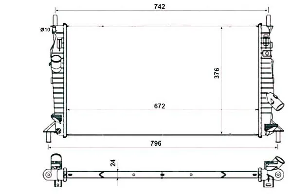 chlodnica-ford-focus-04-nrf-stan-nowy