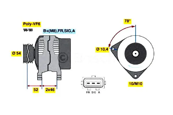 alternator-ford-c-max-07-bosch-stan-nowy