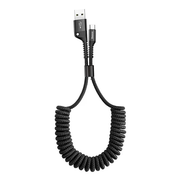 kabel-usb-do-usb-c-sprezynowy-baseus-spring-1m-2a-czarny