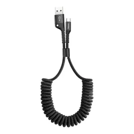 kabel-usb-do-usb-c-sprezynowy-baseus-spring-1m-2a-czarny