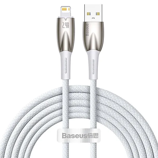 kabel-usb-do-lightning-baseus-glimmer-2-4a-2m-bialy