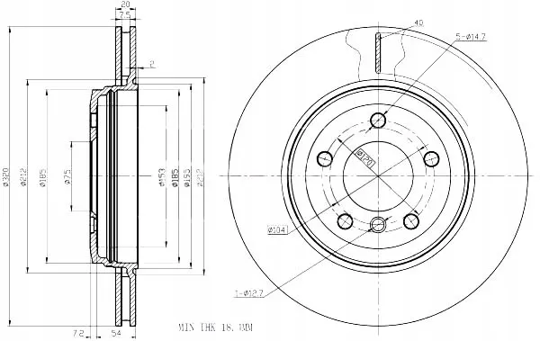 tarcze-ham-2szt-bmw-t-e60-e61-maxgear