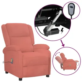 elektryczny-fotel-masujacy-rozowy-obity-aksamitem