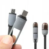 kabel-przewod-2w1-ladujacy-micro-usb-c-z-przejscowka-do-huawei-samsung-stan-nowy