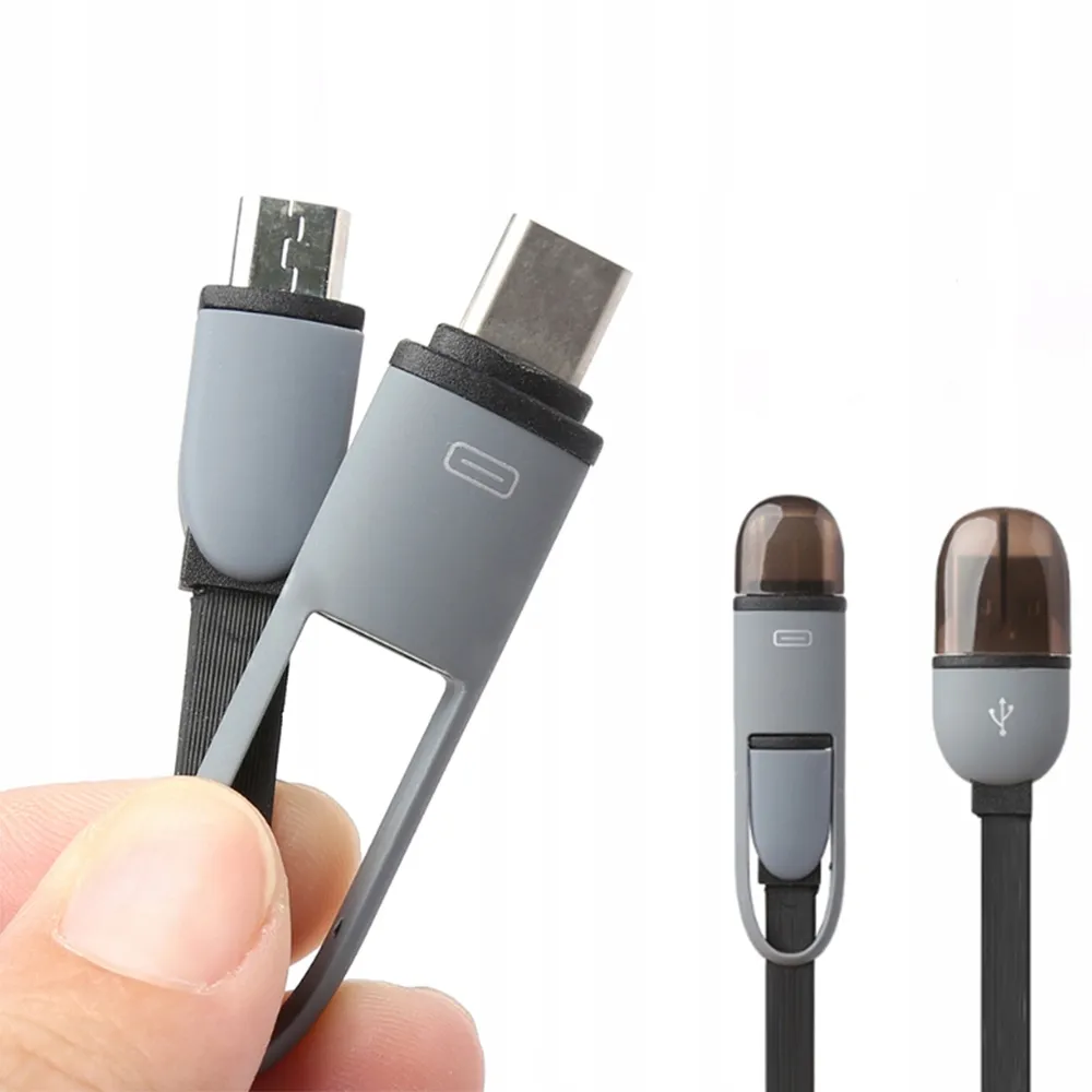 kabel-przewod-2w1-ladujacy-micro-usb-c-z-przejscowka-do-huawei-samsung-stan-nowy
