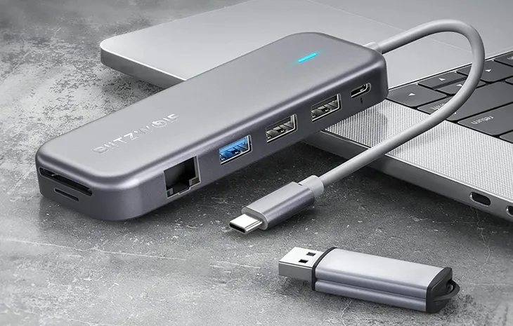 adapter-11w1-hub-usb-c-blitzwolf-bw-th11-liczba-portow-11