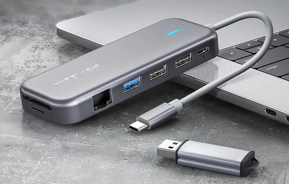 adapter-11w1-hub-usb-c-blitzwolf-bw-th11