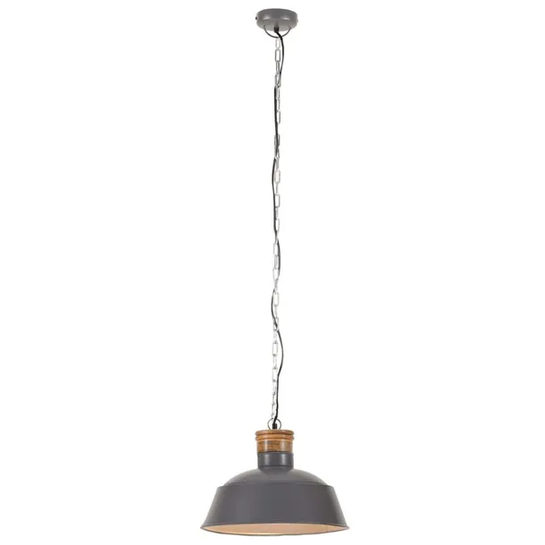 lampa-wiszaca-42cm-szara-e27-stan-nowy
