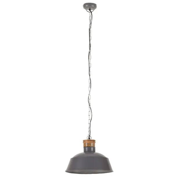 lampa-wiszaca-42cm-szara-e27-stan-nowy