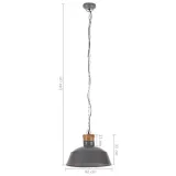 lampa-wiszaca-42cm-szara-e27-stan-nowy