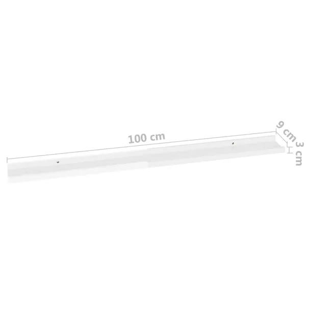 polki-scienne-4-szt-polysk-biale-100x9x3cm-stan-nowy