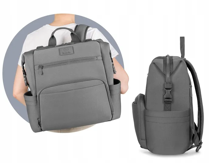 lionelo-duza-plecak-torba-cube-do-wozka-grey-stan-nowy