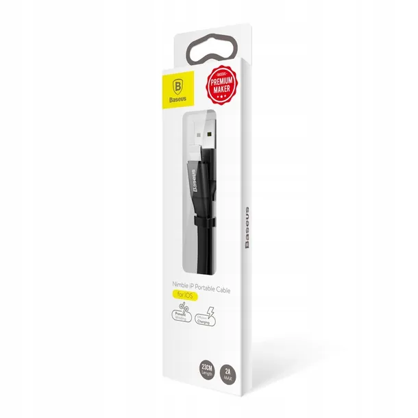 baseus-kabel-usb-do-lightning-2a-023m-czarny-stan-nowy-stan-opakowania-oryginalne