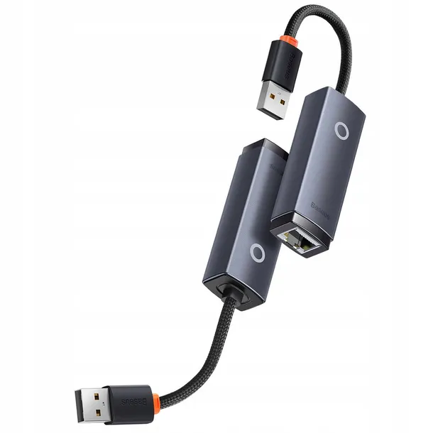 baseus-adapter-usb-rj45-lan-100mbps-szary-stan-nowy-producent-inny