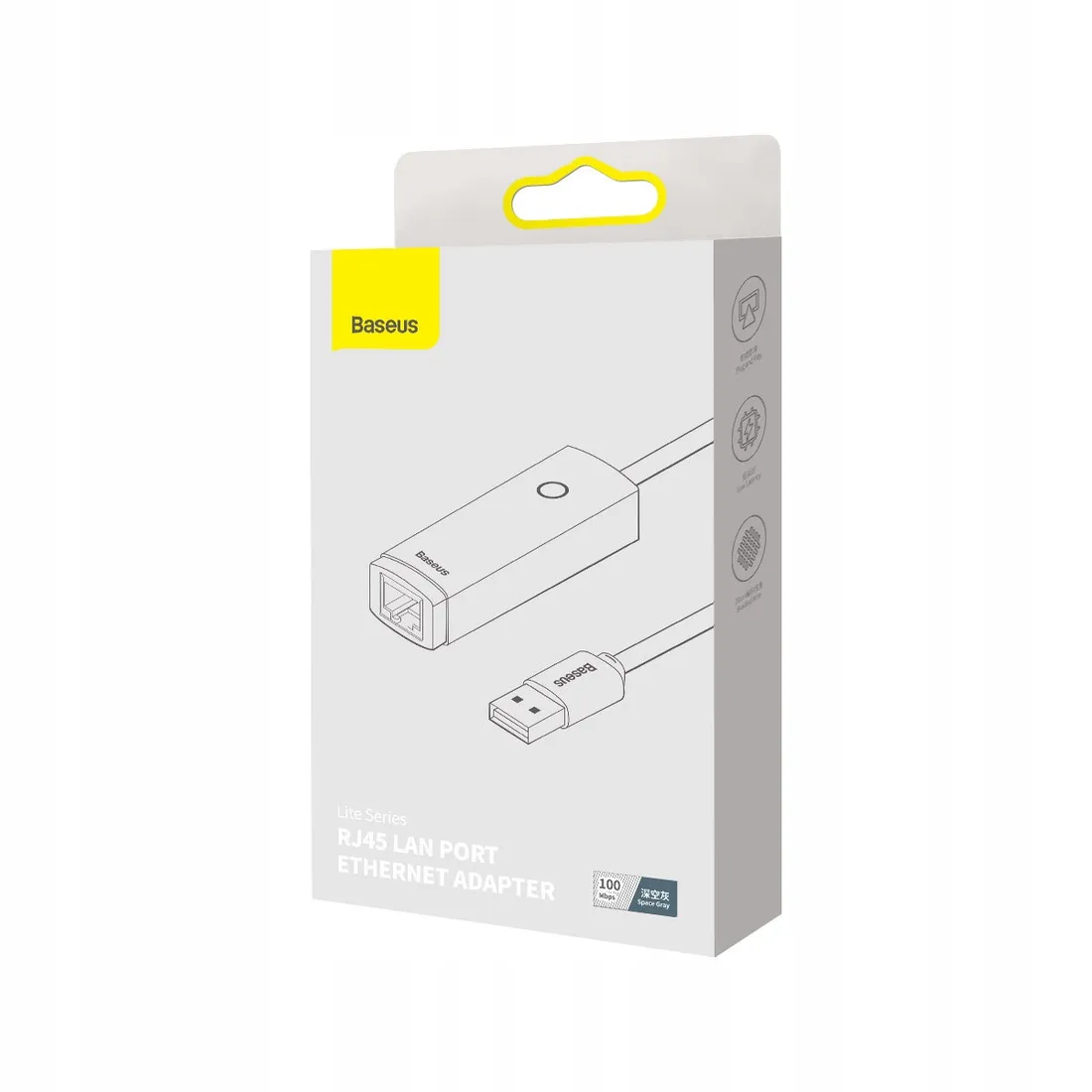 baseus-adapter-usb-rj45-lan-100mbps-szary
