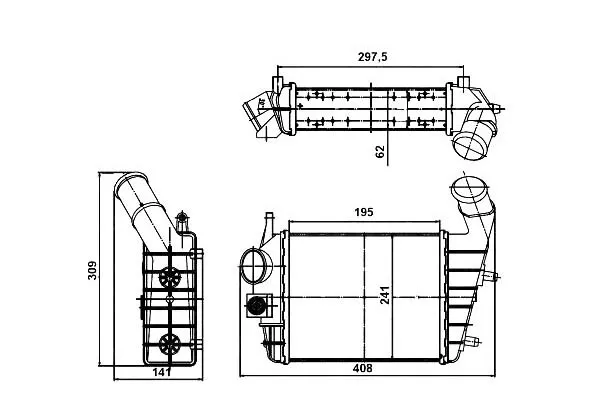 intercooler-alfa-156-19-24jtd-nrf